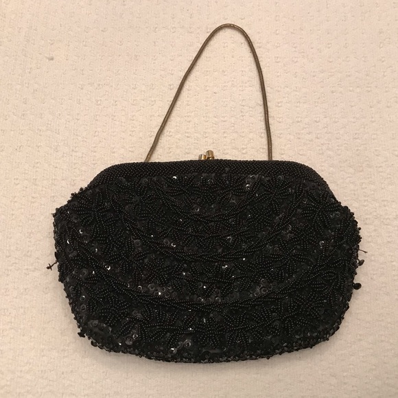 Black beaded bag - Picture 1 of 1